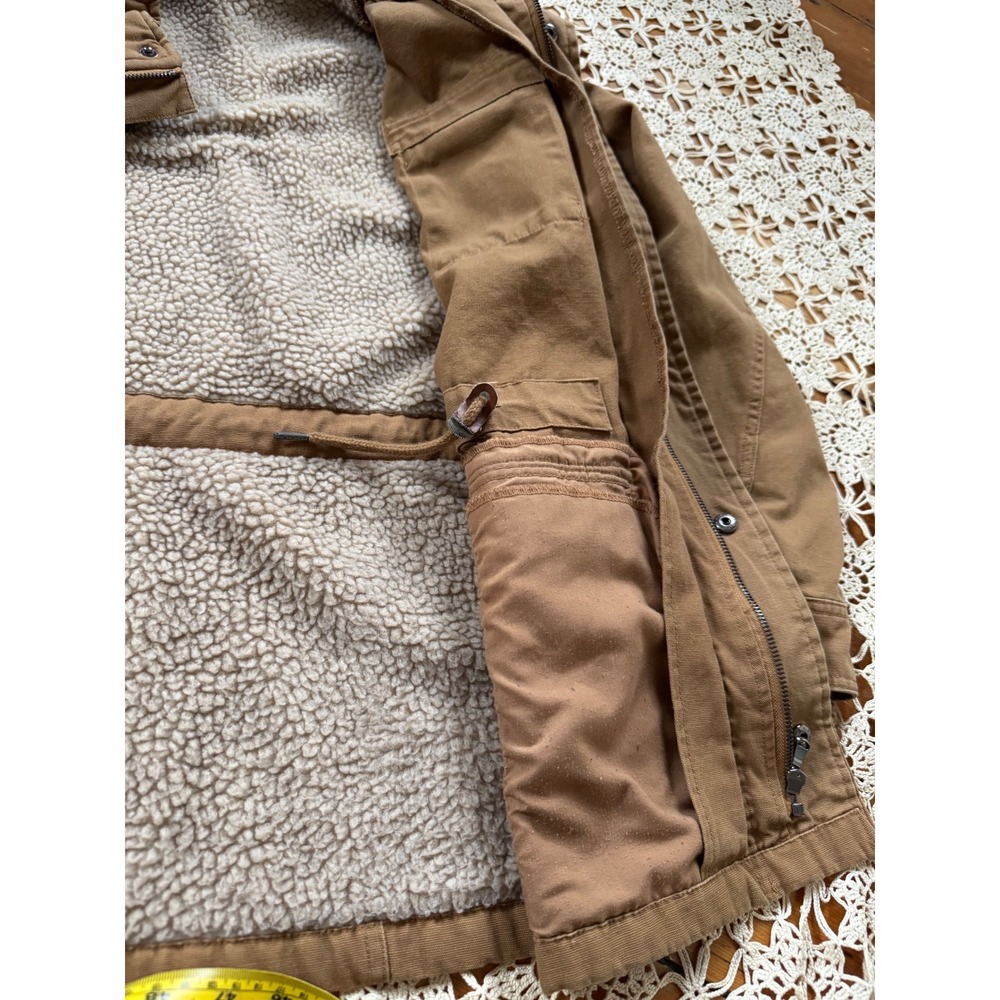 Bleecker & Broad Sherpa Lined Military‎ Jacket Utility Coat Sz M - Picture 9 of 11